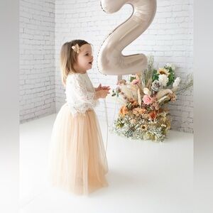Toddler Girls Floor Length Tulle Skirt